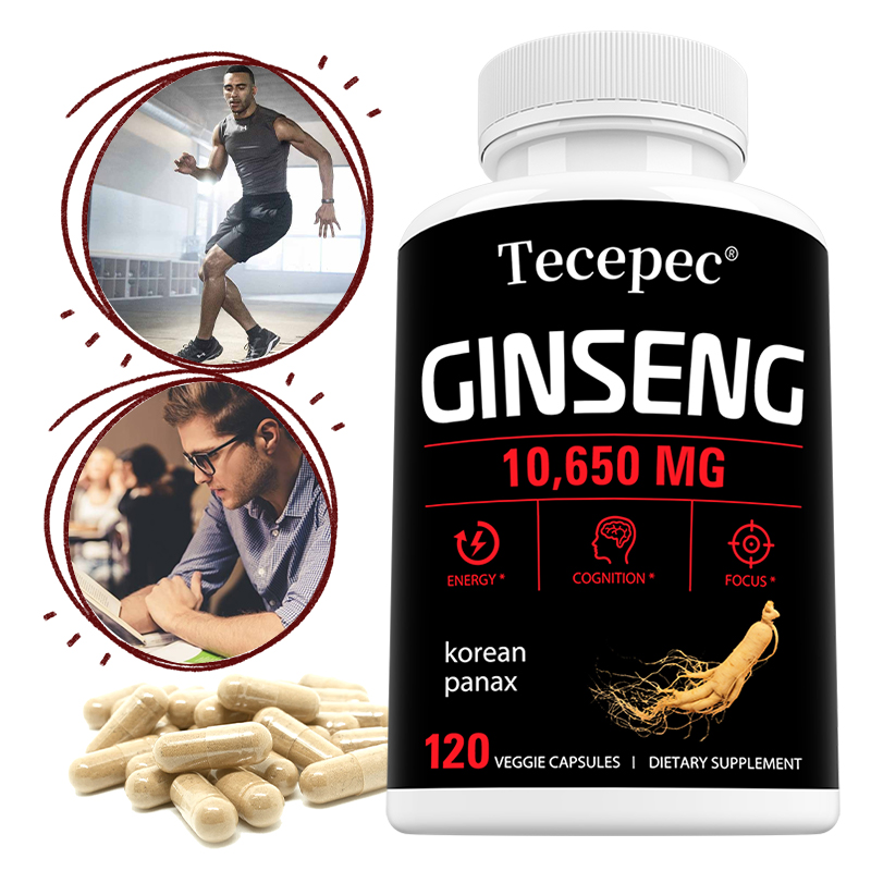 Herbal Wellness Water - Koreanische Rote Panax Ginseng Kapseln 1065mg,