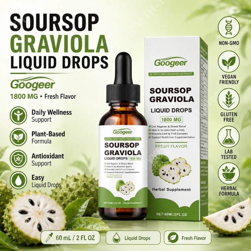 Herbal Wellness Blend - Soursop Graviola Blatt- und Fruchtflüssigkeitstropfen Kräutermischung