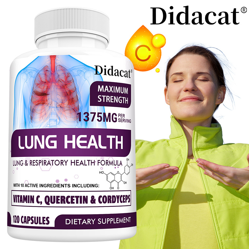 Herbal Wellness Water - Lungen-Entgiftungs- und Reinigungskapseln - Quercetin, Kräuterkomplex,