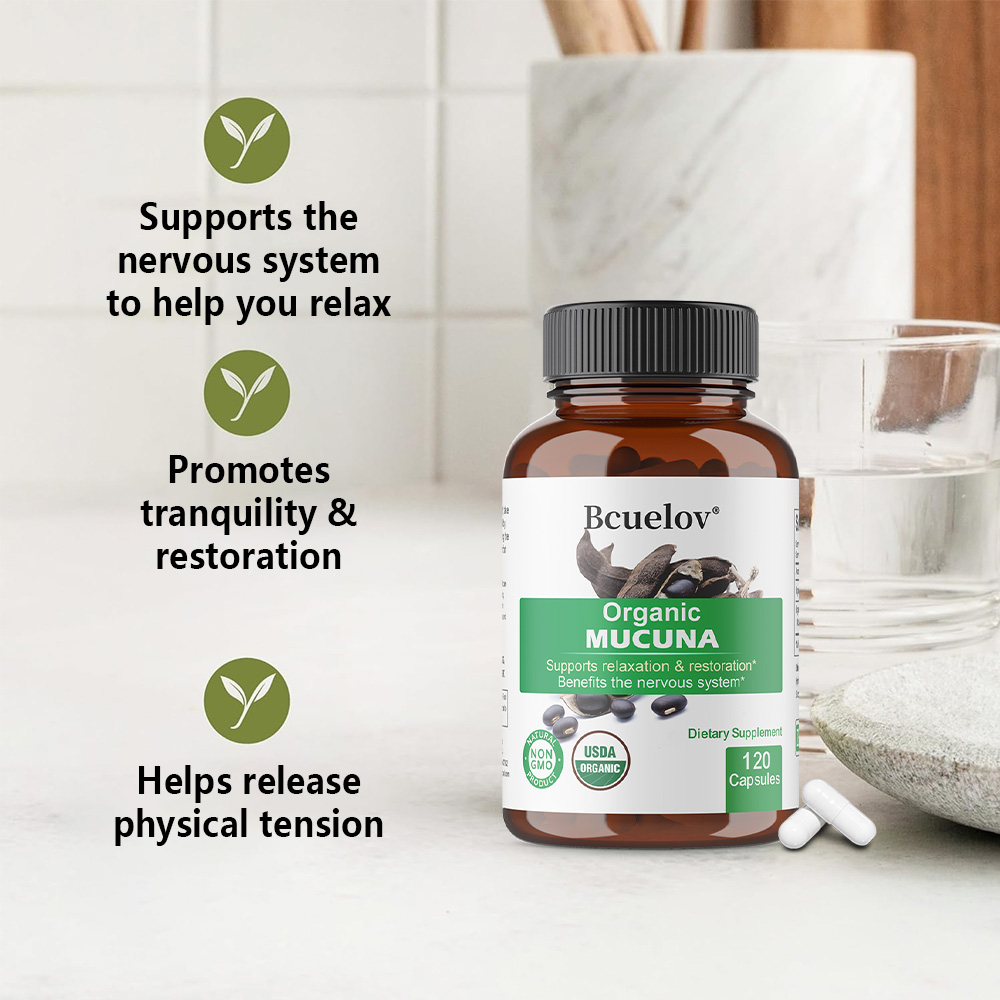 Bio-Mucuna-Kapseln – unterstüt – Herbal Wellness Water Bewertung und Preis