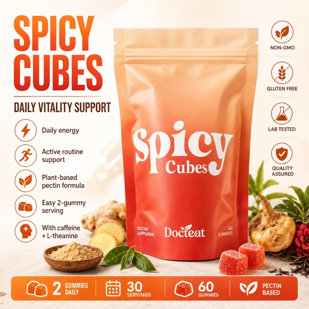 Docteat Spicy Cubes Gummibärch – Herbal Wellness Blend Bewertung und Preis